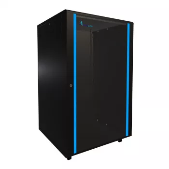 Rack autónomo Extralink armário rack 27U 800x800 preto capacidade de carga 600 kg