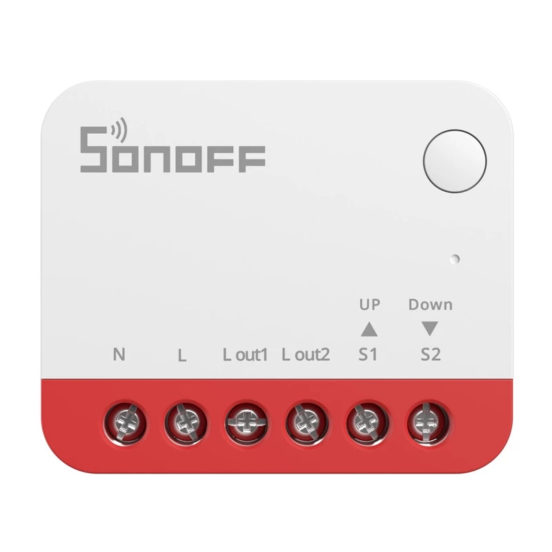 Interruptor inteligente Sonoff MINI-ZBRBS compatível com ZigBee tamanho mini para instalação encastrada, relé plano