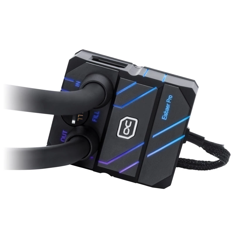 Refrigerante Alphacool Eisbaer Pro Aurora acrílico cobre níquel 1/4 polegadas
