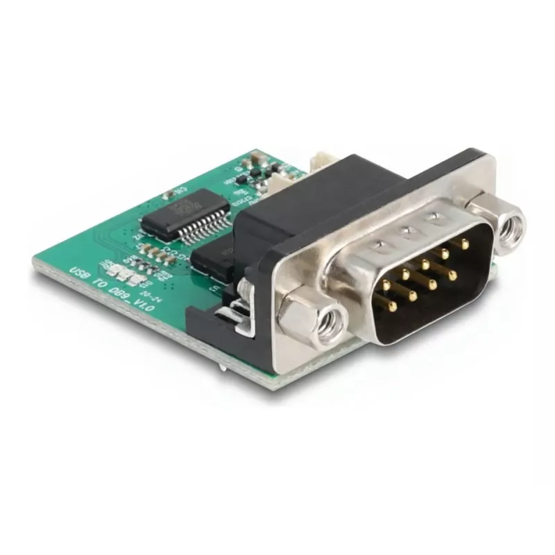 Conversor série DeLOCK 90781 repetidor isolador USB 2.0 RS-232 preto verde