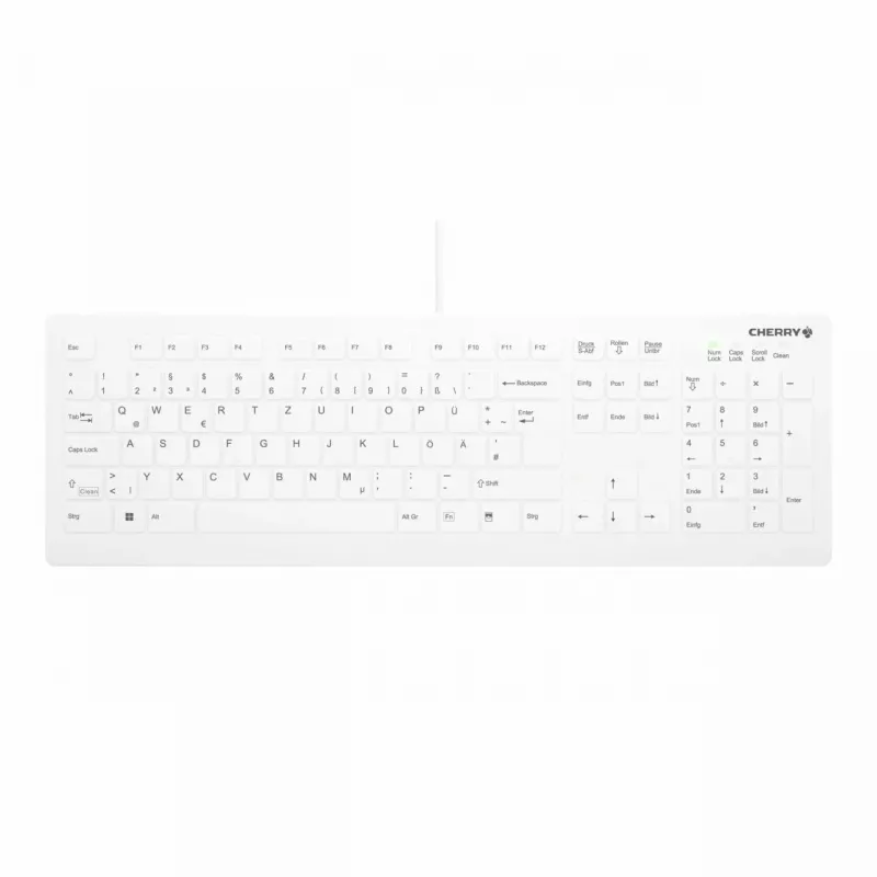 Contour Design Active Key Contour QuickClean Teclado médico Tampa removível Full-Size Com fios Branco DE C8112