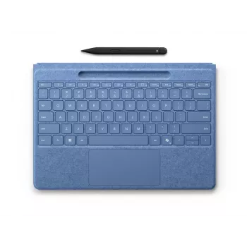 Teclado para Microsoft Surface 8YU-00027 — layout QWERTZ alemão, Bluetooth, touchpad, azul