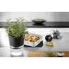 Vaso de ervas GEFU BOTANICO autónomo plástico, aço inoxidável preto