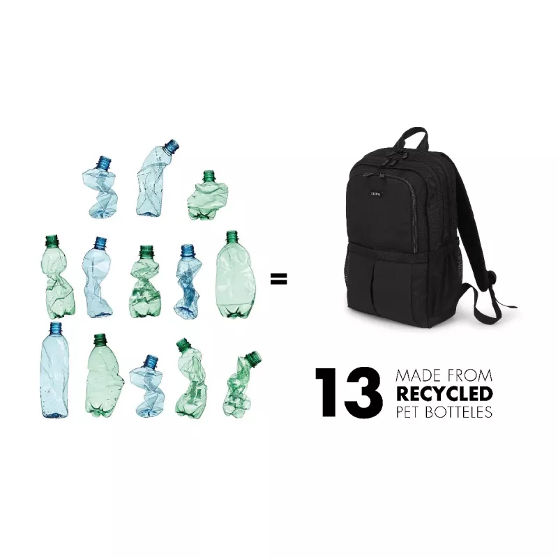 Mochila DICOTA D31696 Preto Polietileno Tereftalato (PET)