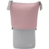 Estojo de lápis macio WEDO My Butler – tecido, pele sintética, poliéster, 170×80×60 mm, cinzento/rosa