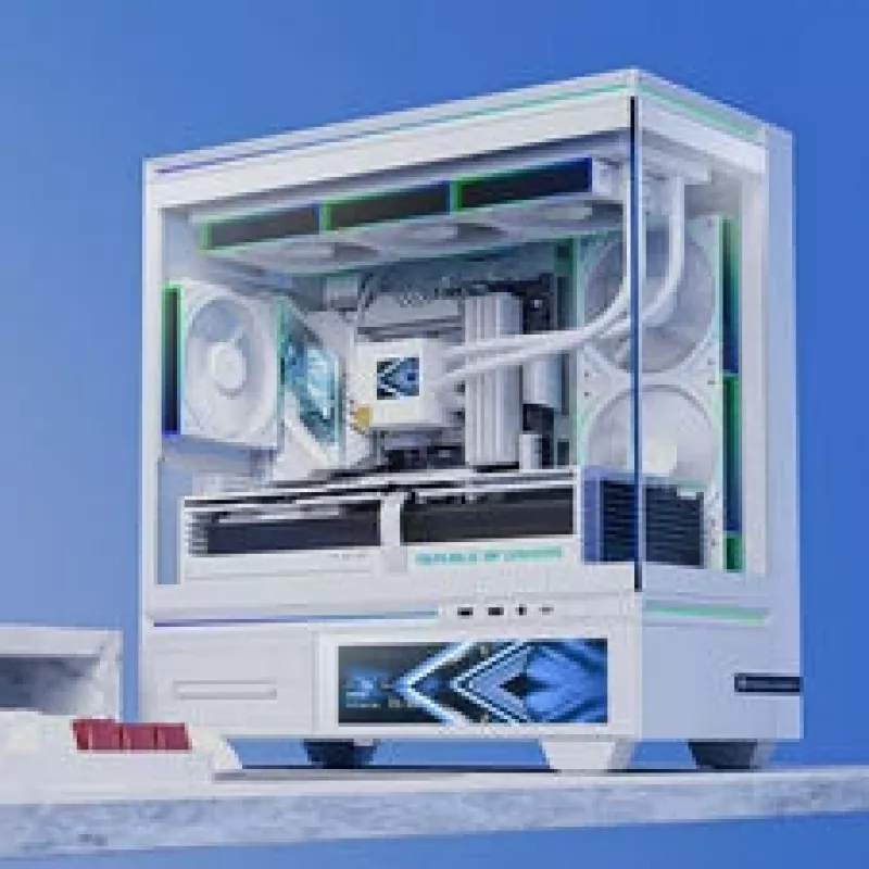Thermalright TL-M10 Vision caixa de PC, caixa mini, mATX, RGB, vidro temperado – branco