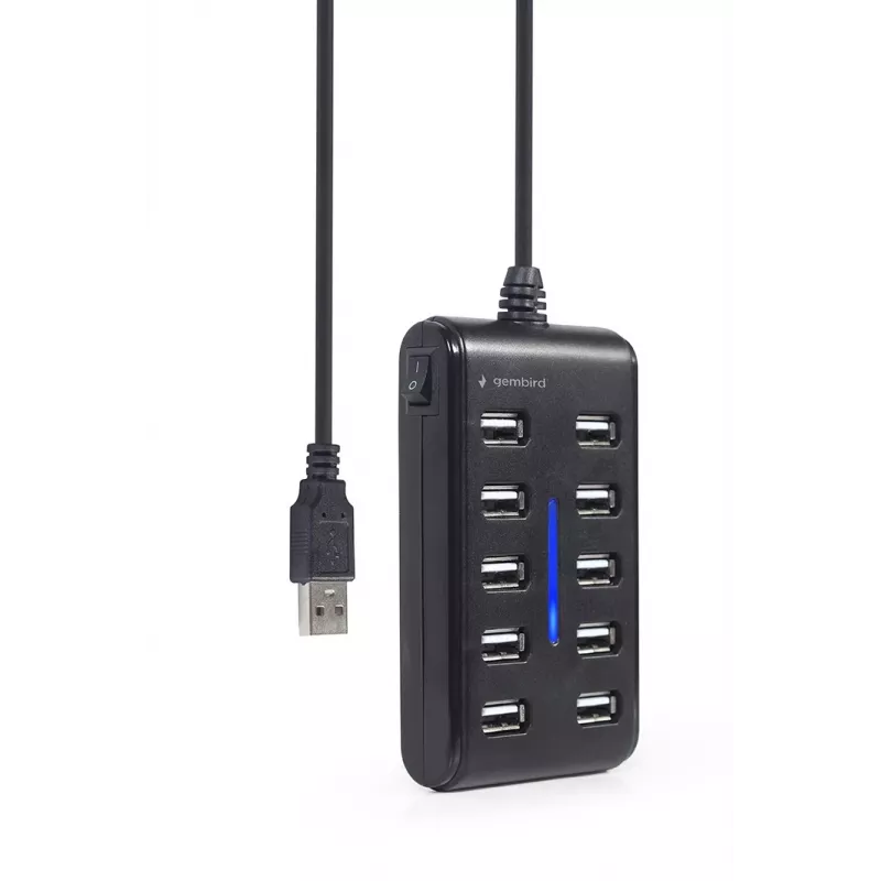 Hub USB Gembird UHB-U2P10P-01 — hub USB 2.0 de 10 portas
