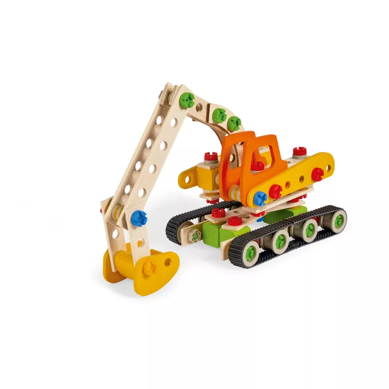 Constructor escavadora de rastos, brinquedo de construção 170 peças