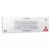 Teclado mecânico White Shark Wakizashi-2 US Red Switch, Tenkeyless/layout US, branco