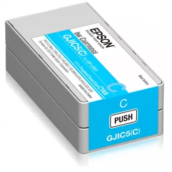 Epson GJIC5(C): Tinteiro para ColorWorks C831 (Ciano) (Quantidade Mínima de Encomenda=10)