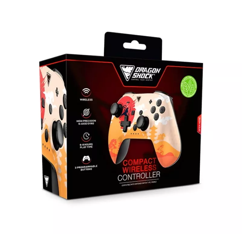 Dragonshock PopTop Compact - comando - Nintendo Switch - botão Voltar - D-Pad - botão Home - botão Reset - sem fios - Bluetooth - USB Type-C (D