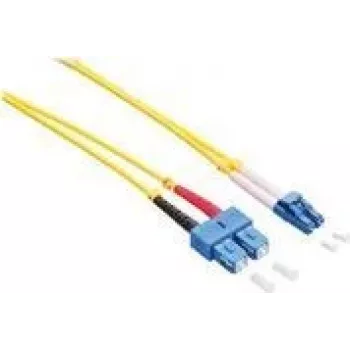 Logilink - Cabo de patch - LC monomodo (M) para SC monomodo (M) - 3 m - Fibra ótica - Duplex - 9/125 micrómetros - OS2 - Isento de halogéneos - amarelo (FP0LS03)