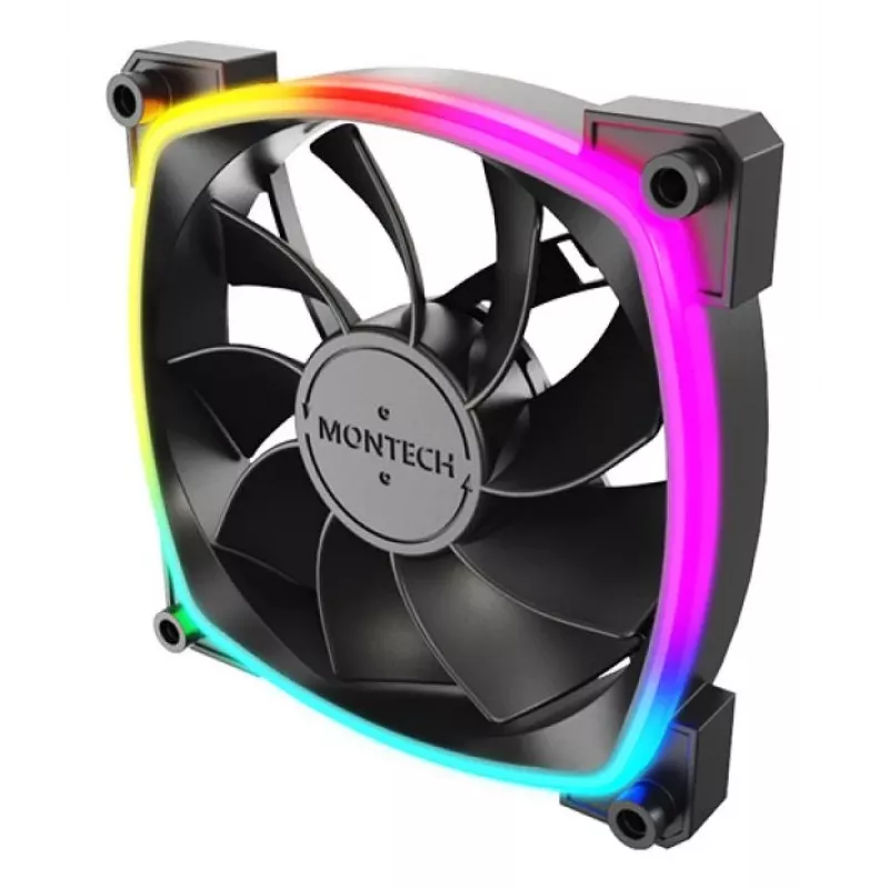 Ventoinha para caixa de computador Montech RX120 PWM 12 cm preto 3 unid.
