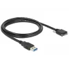 Cabo USB DeLOCK 1m USB 3.0 USB 3.2 Gen 1 Micro-USB B preto