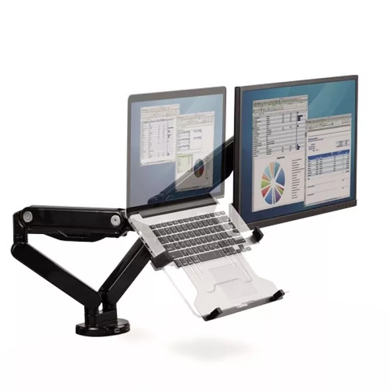 Base para portátil Fellowes Ergonomics para braços de monitor – suportes VESA