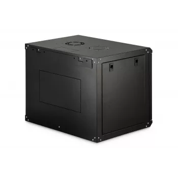 Armário de rack para montagem na parede DIGITUS Dynamic-N 9U, 600x450 mm (LxP), IP20, fechadura com chave, desmontado