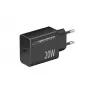 Carregador de rede ESPERANZA EZC104K 20W preto, fonte de alimentação USB para dispositivos portáteis