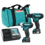 Conjunto combinado de ferramentas elétricas com bateria Makita CLX224X