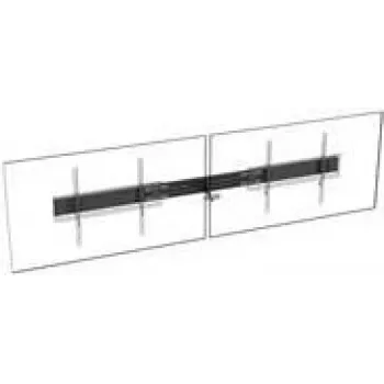 TECH DATA Vision VFM-F50_DL - componente de montagem (calha) - para 2 consolas LCD/plasma - alumínio - preto - tamanho do ecrã: até 218,4 cm (até 86)