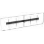 TECH DATA Vision VFM-F50_DL - componente de montagem (calha) - para 2 consolas LCD/plasma - alumínio - preto - tamanho do ecrã: até 218,4 cm (até 86)