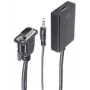 shiverpeaks BS10-01006 Adaptador de cabo de vídeo 0,15 m VGA (D-Sub) + 3,5 mm HDMI Tipo A (Standard) preto (BS10-01006)