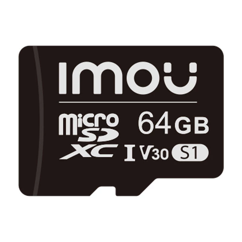 Cartão de memória MicroSD IMOU ST2-64-S1 64 GB, Class 10, leitura 95 MB/s, escrita 35 MB/s, U3 V30