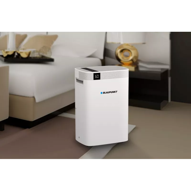 Desumidificador BLAUPUNKT ADH601 — depósito de 2,5 l, 16 l/24h, 245 W, 48 dB, Wi‑Fi, para 20–40 m², branco