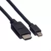 Cabo de vídeo ROLINE - Mini DisplayPort (M) para HDMI (M)