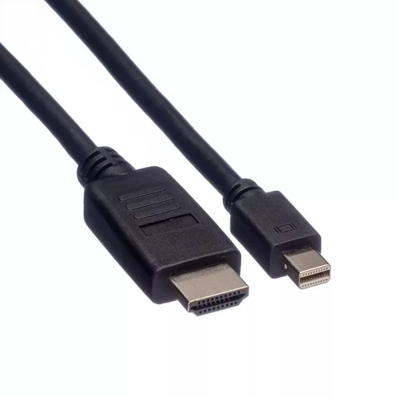 Cabo de vídeo ROLINE - Mini DisplayPort (M) para HDMI (M)