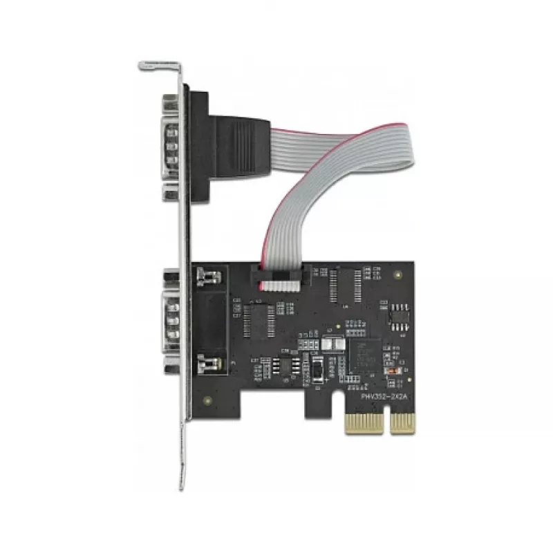 Placa de expansão DeLOCK PCI Express x1 para 2 x Série RS-232