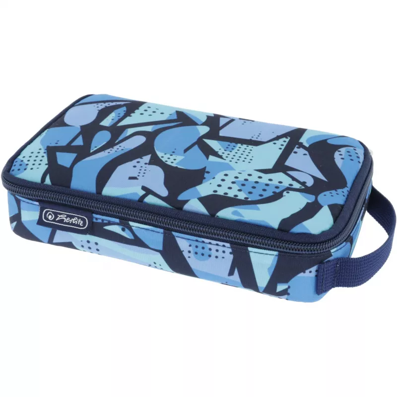 Estojo de lápis Herlitz 2 Go CamoBlue poliéster azul 210x130x60mm