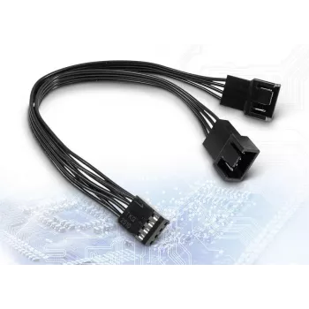 Inter-Tech 88885521 Cabo em Y AC PWM, 15 cm