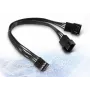 Inter-Tech 88885521 Cabo em Y AC PWM, 15 cm