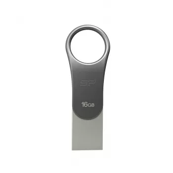Pen drive Silicon Power 16 GB USB Type-A / USB Type-C, USB 3.2 Gen 1, titânio, caixa de zinco