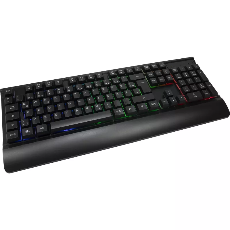 Conjunto de teclado e rato gaming com fios INTER-TECH KC-3000 RGB retroiluminado, ligação USB