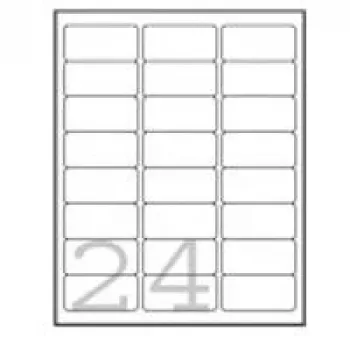 Avery - Etiquetas de endereço - branco - 63,5 x 33,9 mm - 2400 etiquetas (100 folhas x 24) (L7159-100)