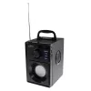 Altifalante portátil MEDIA-TECH MT3179, 20 W (RMS 15 W), Bluetooth 5.1, FM, MicroSD, USB, AUX, Li-Ion, 6 h, caixa de madeira