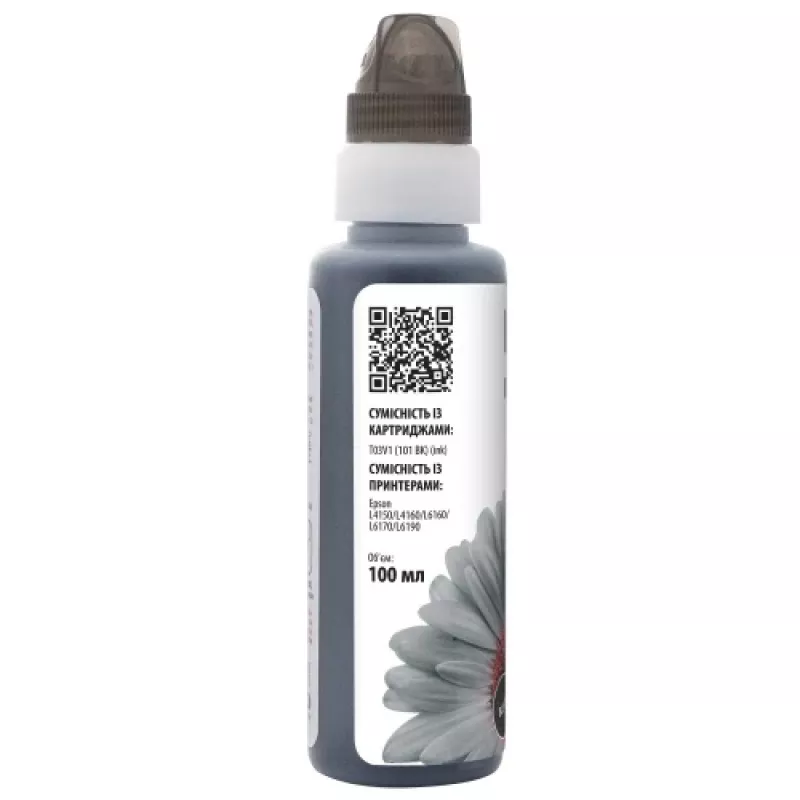 Garrafa de recarga de tinta compatível Barva Epson 101 BK (C13T03V14A) (E101-558-1K), preto