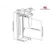 Suporte passivo Maclean MC-713 S cinzento