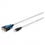 Cabo adaptador USB 2.0 para RS232 DIGITUS DA-70170, chipset FTDI, 1,8 m, USB Type-A para DB9