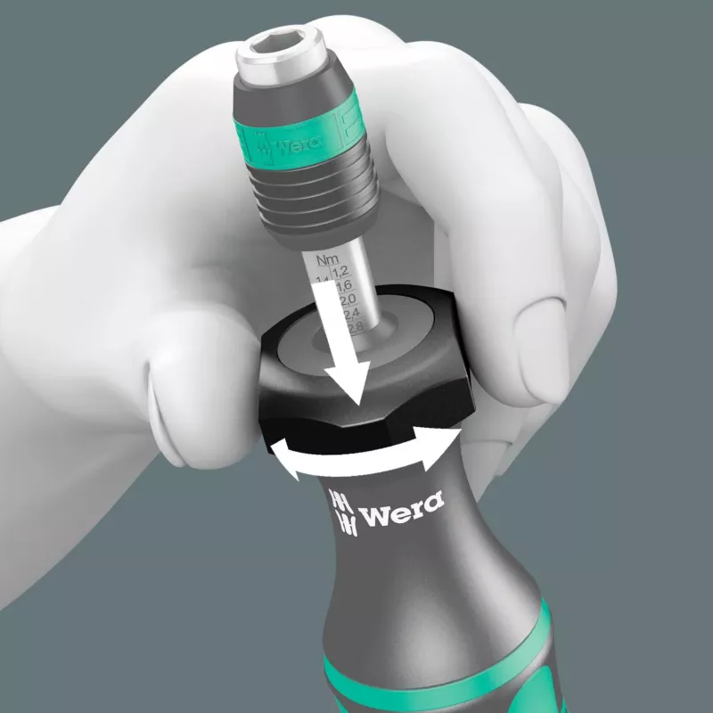 Wera 7440/41 Kraftform conjunto de chaves de fendas dinamométricas, 0,3-3,0 Nm, 26 peças