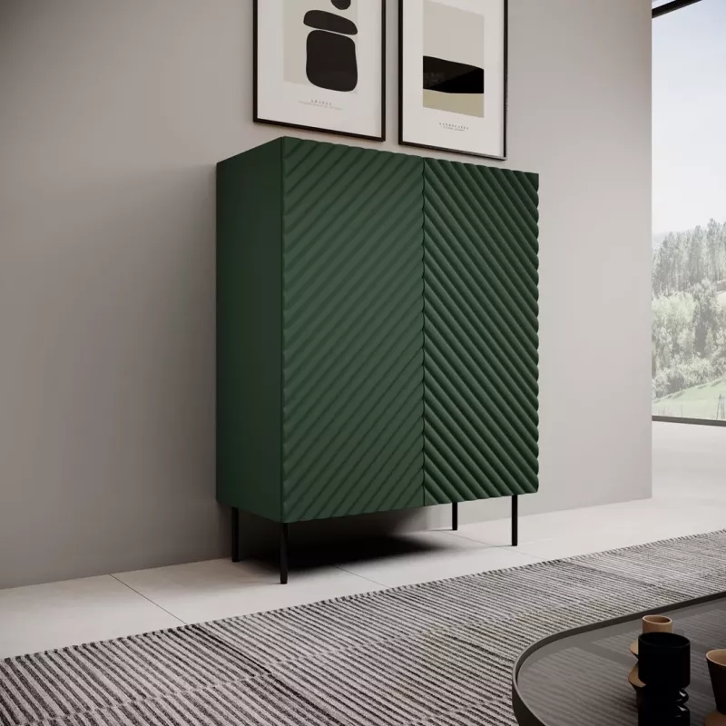 Estante Cama Meble ONDA ONDA 98×45×127 cm verde, armário de parede de chão