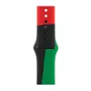 Pulseira Apple 40mm preta Unity Sport Band M/L preto verde vermelho