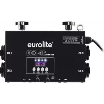Dimmer pack EUROLITE EDX-4RT 4 canais RDM (modelo 70064074)
