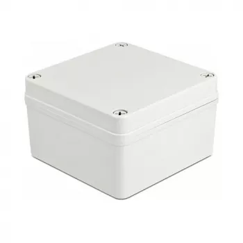 Caixa DeLOCK caixa de instalação IP65 à prova de água 125 x 125 x 75 mm cinzento
