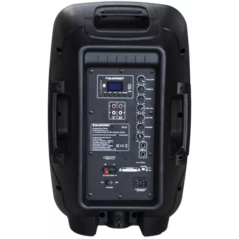 Sistema de áudio profissional Blaupunkt PA10 1 via