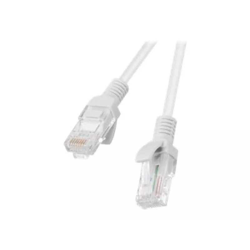 Cabo de rede LANBERG PCU5-10CC-0100-S RJ-45 Cat5e U/UTP, 1 m, cinzento