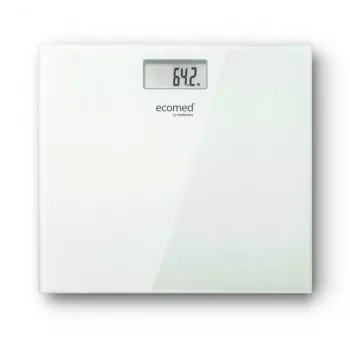 Ecomed by Medisana PS-72E Balança de Banho – 150 kg, Plataforma de Vidro, Branco