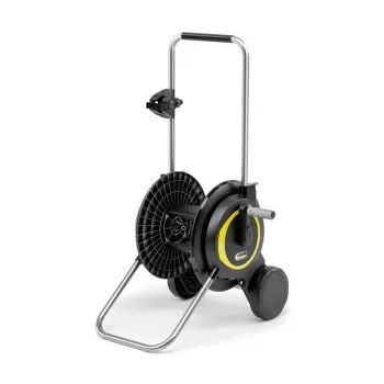 Carro de mangueira Kärcher 2.645-363.0, carro de mangueira, adequado para 13/15/19 mm, máx. 60 m, 2 rodas, preto/amarelo
