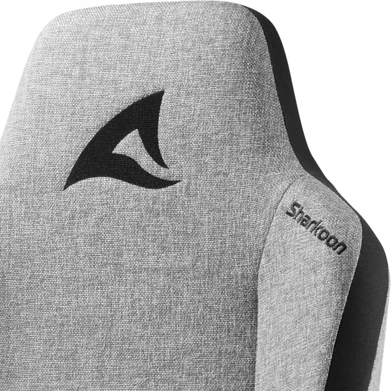 Cadeira gaming Sharkoon SKILLER SGS40 tecido assento acolchoado encosto cinzento